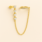Audra Chain Cuff Earrings 1