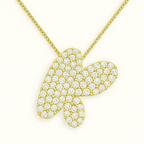 Golden Initial Necklace 17