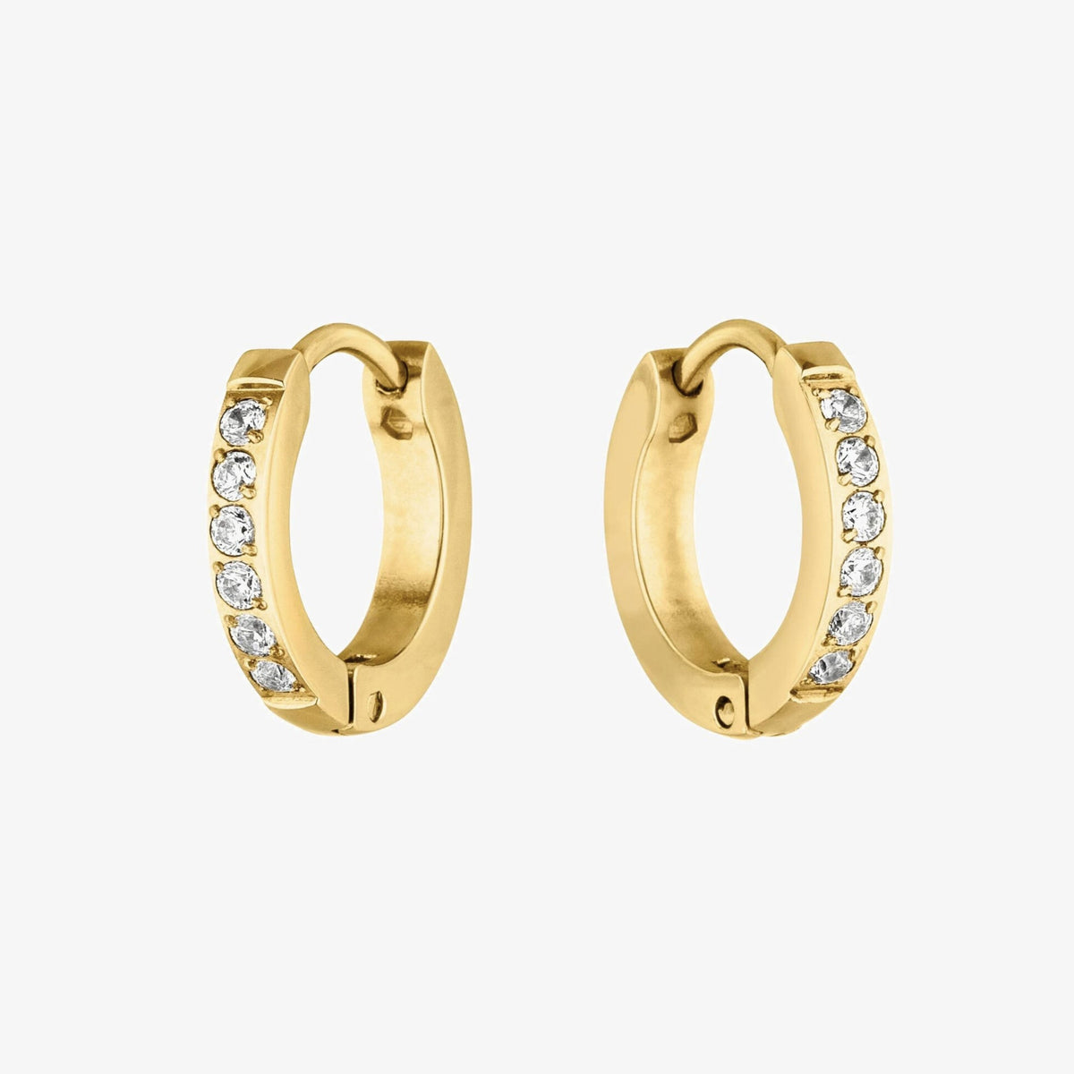 Tiny Gold Hoop Earrings 12