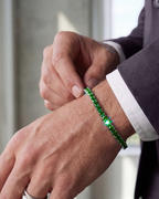 Reserva Tennis Bracelet | Emerald Green Silver 3