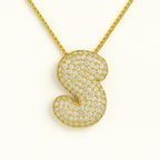 Golden Initial Necklace 25