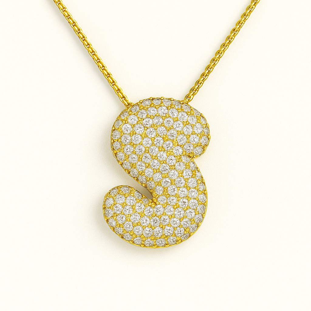 Golden Initial Necklace 25