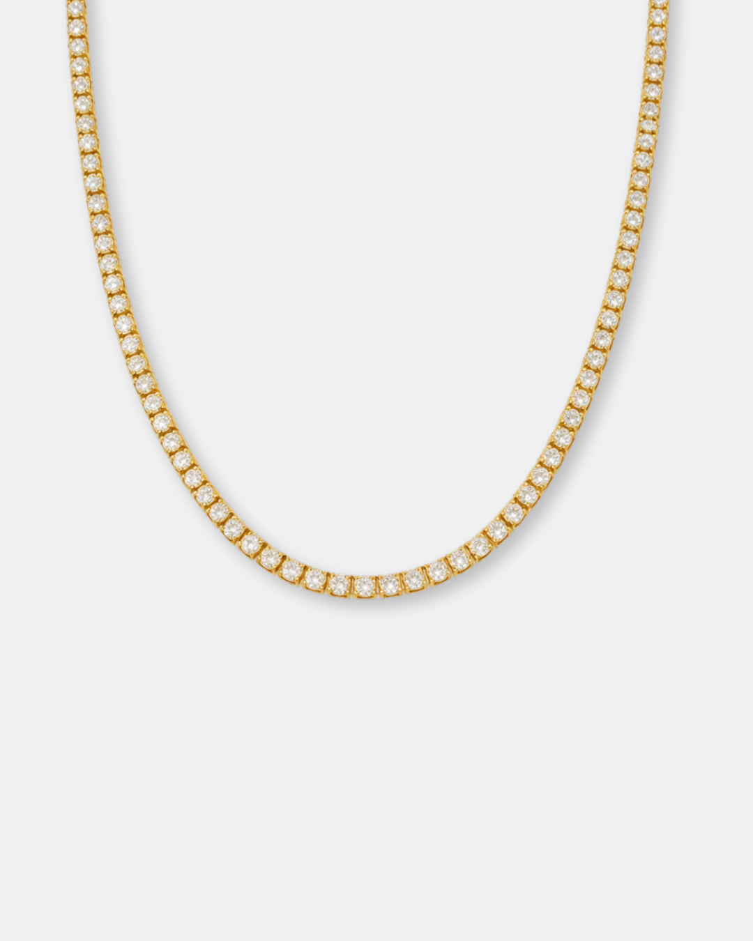 Tennis Necklace | Titanium Steel 18K Gold Plated 1