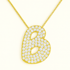 Golden Initial Necklace 8
