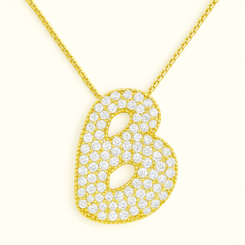 Golden Initial Necklace 8