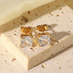 April Square Studs 4