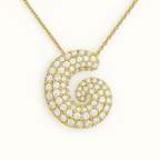 Golden Initial Necklace 13