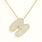 Golden Initial Necklace 19