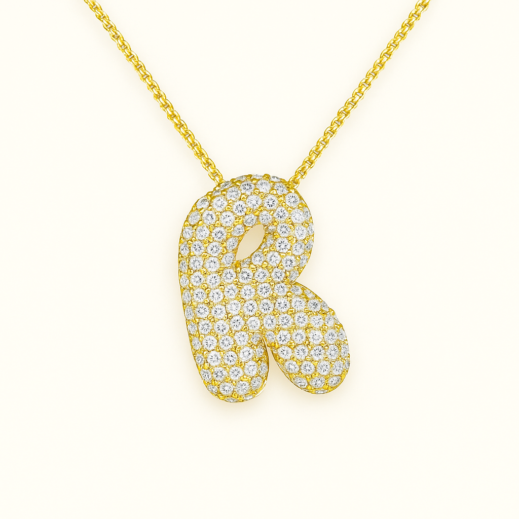 Golden Initial Necklace 24