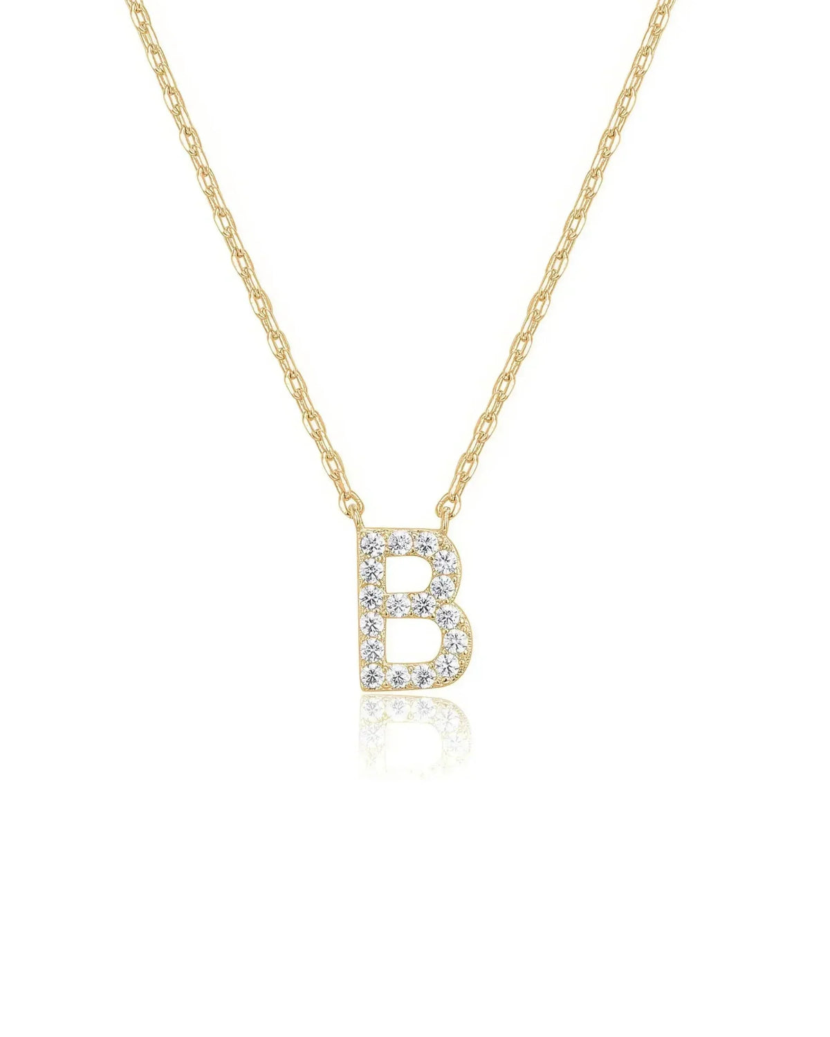 Crystal Initial Necklace 1
