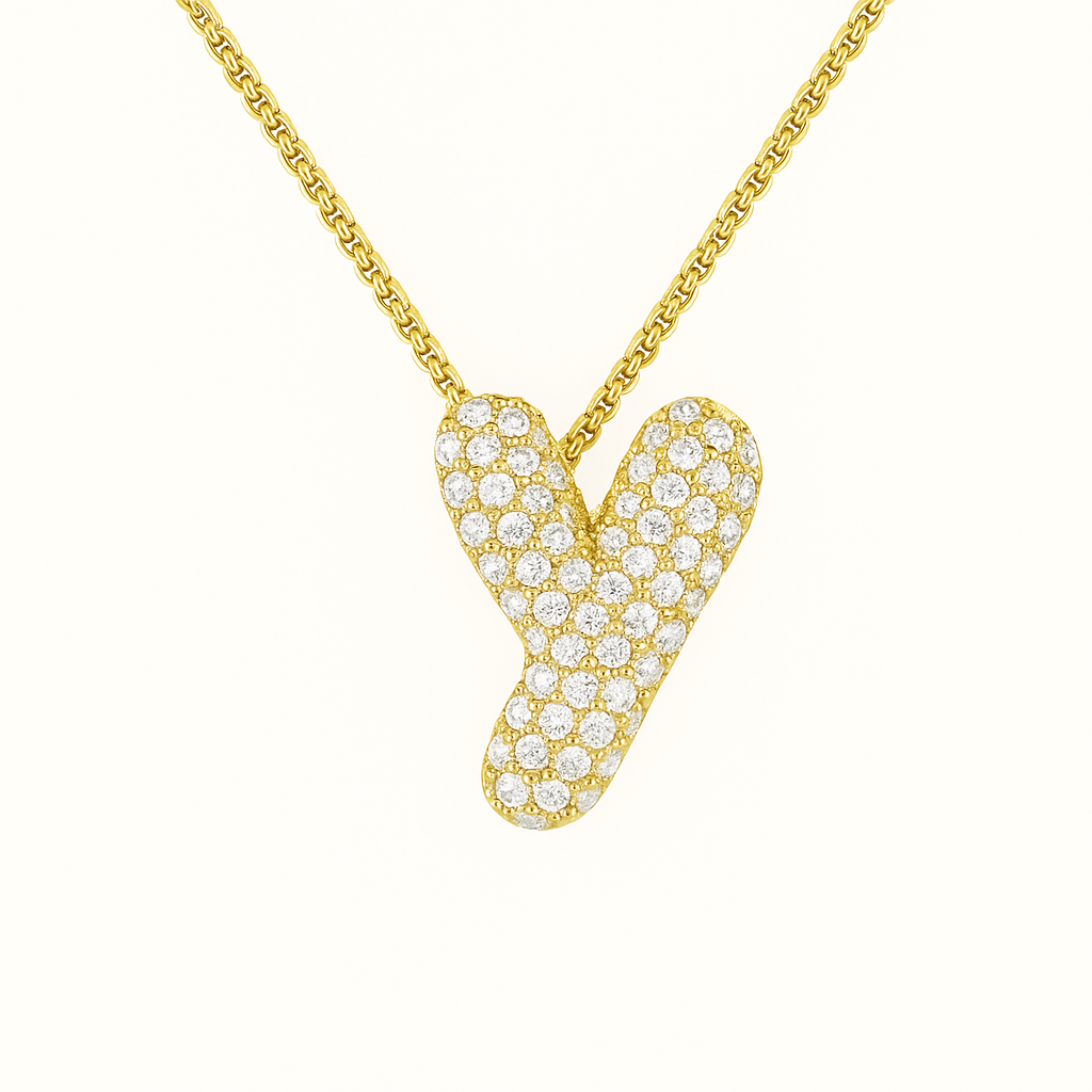 Golden Initial Necklace 31