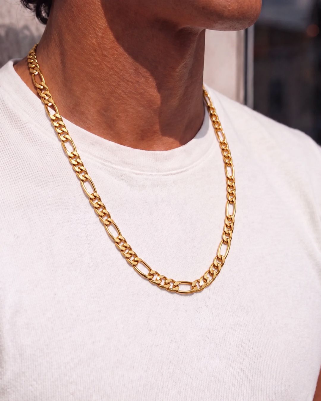 Figaro Chain 6mm | 18K Gold 2
