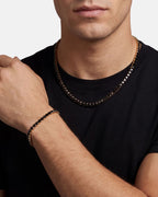 Tennis Necklace | Onyx Black 14K Gold 4