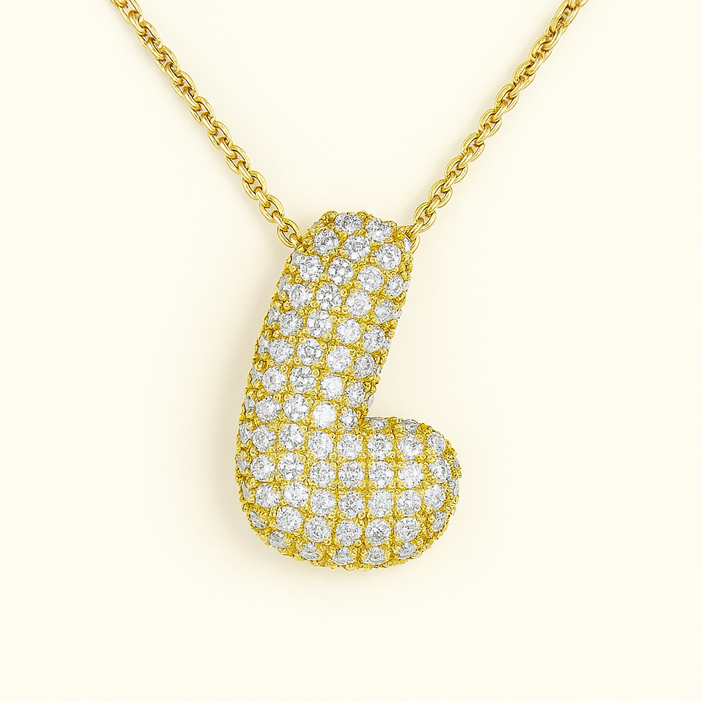 Golden Initial Necklace 18