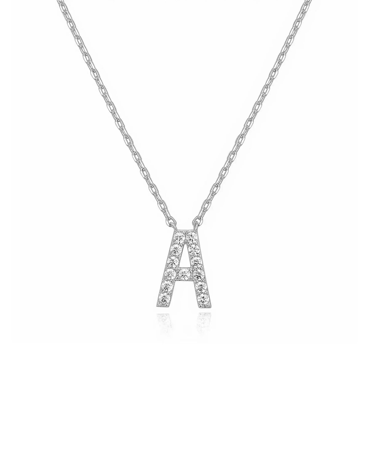 Crystal Initial Necklace 2
