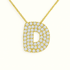Golden Initial Necklace 10