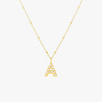 Pearl Initial Necklace 9