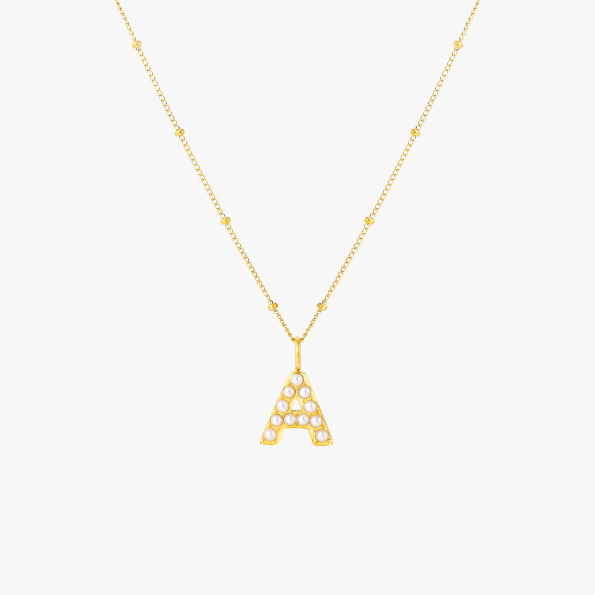 Pearl Initial Necklace 9