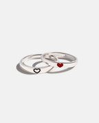 Amare Rings Set | Silver 1