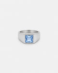 Aquamarine Ring | Titanium Steel 1