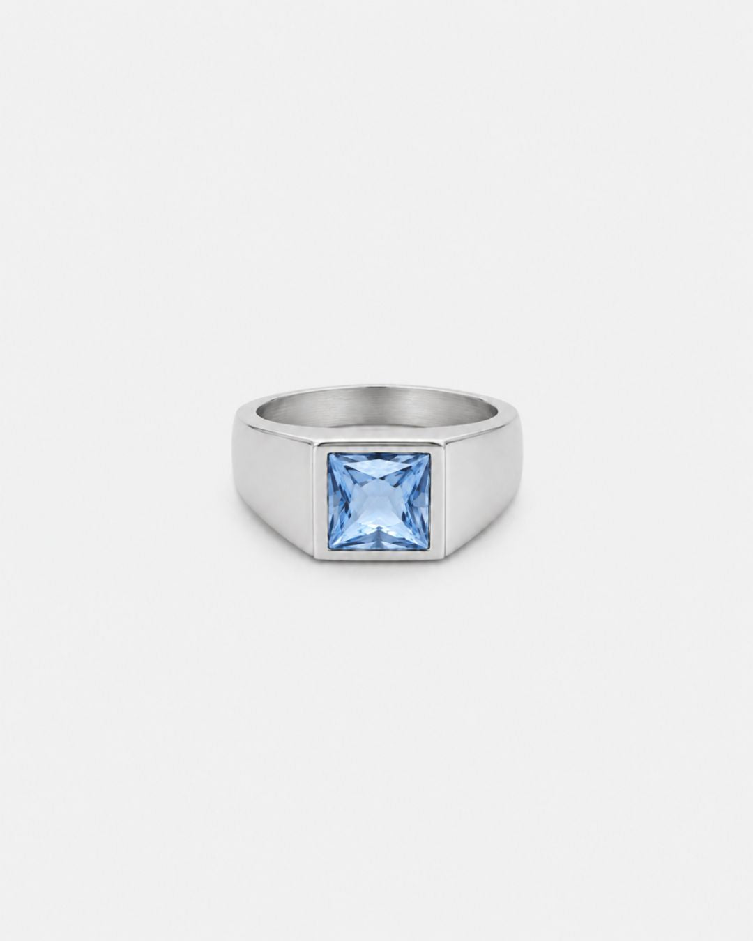 Aquamarine Ring | Titanium Steel 1