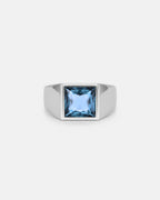 Aquamarine Ring | Titanium Steel 5