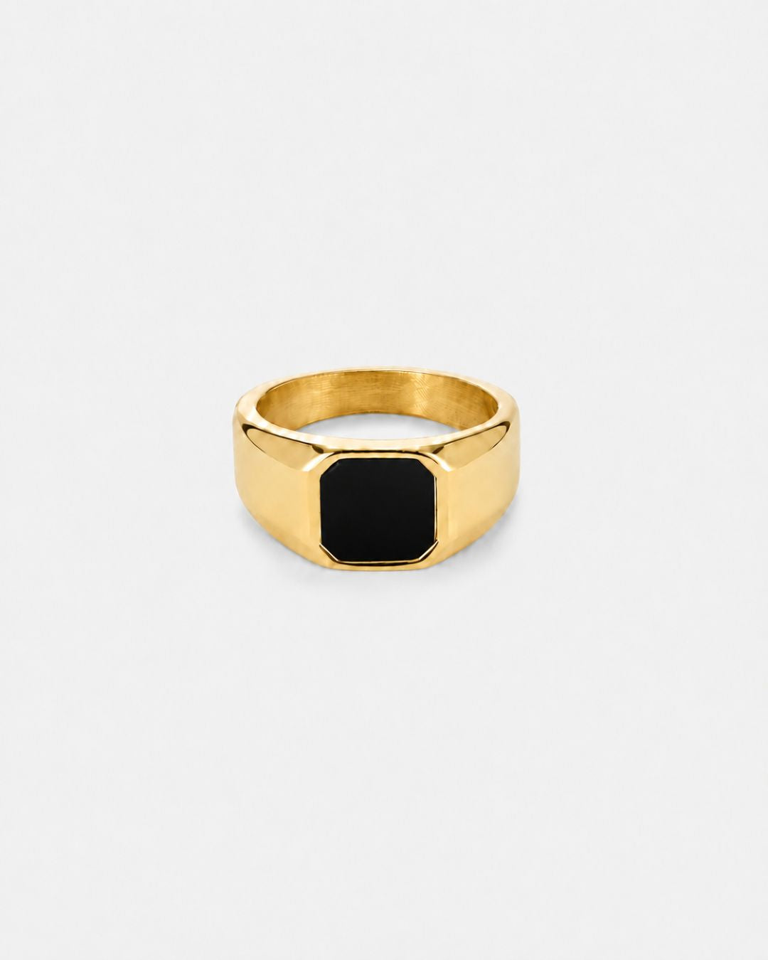 Black Onyx Signet Ring | Gold 1