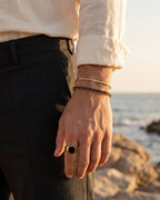 Black Onyx Signet Ring | Gold 4