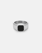 Black Onyx Signet Ring | Silver 1