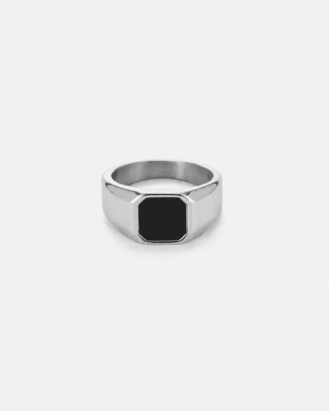Black Onyx Signet Ring | Silver 1