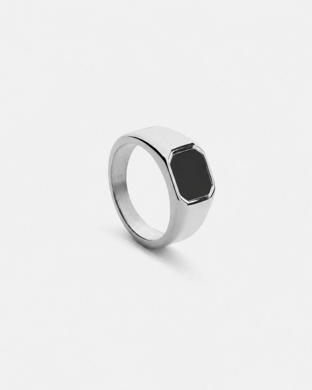 Black Onyx Signet Ring | Silver 4
