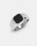 Black Onyx Signet Ring | Silver 3