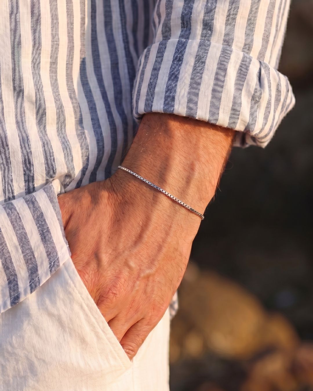 Box Bracelet | Platinum 2
