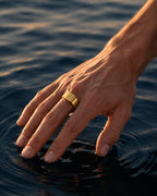 Brushed Bar Ring | Gold 4