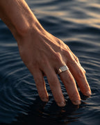 Brushed Bar Ring | Silver 4