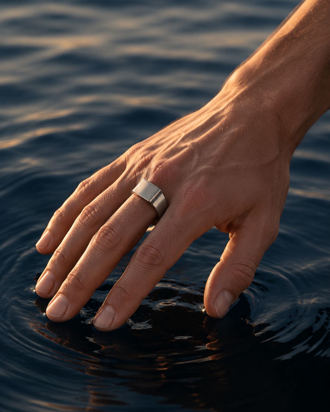 Brushed Bar Ring | Silver 2