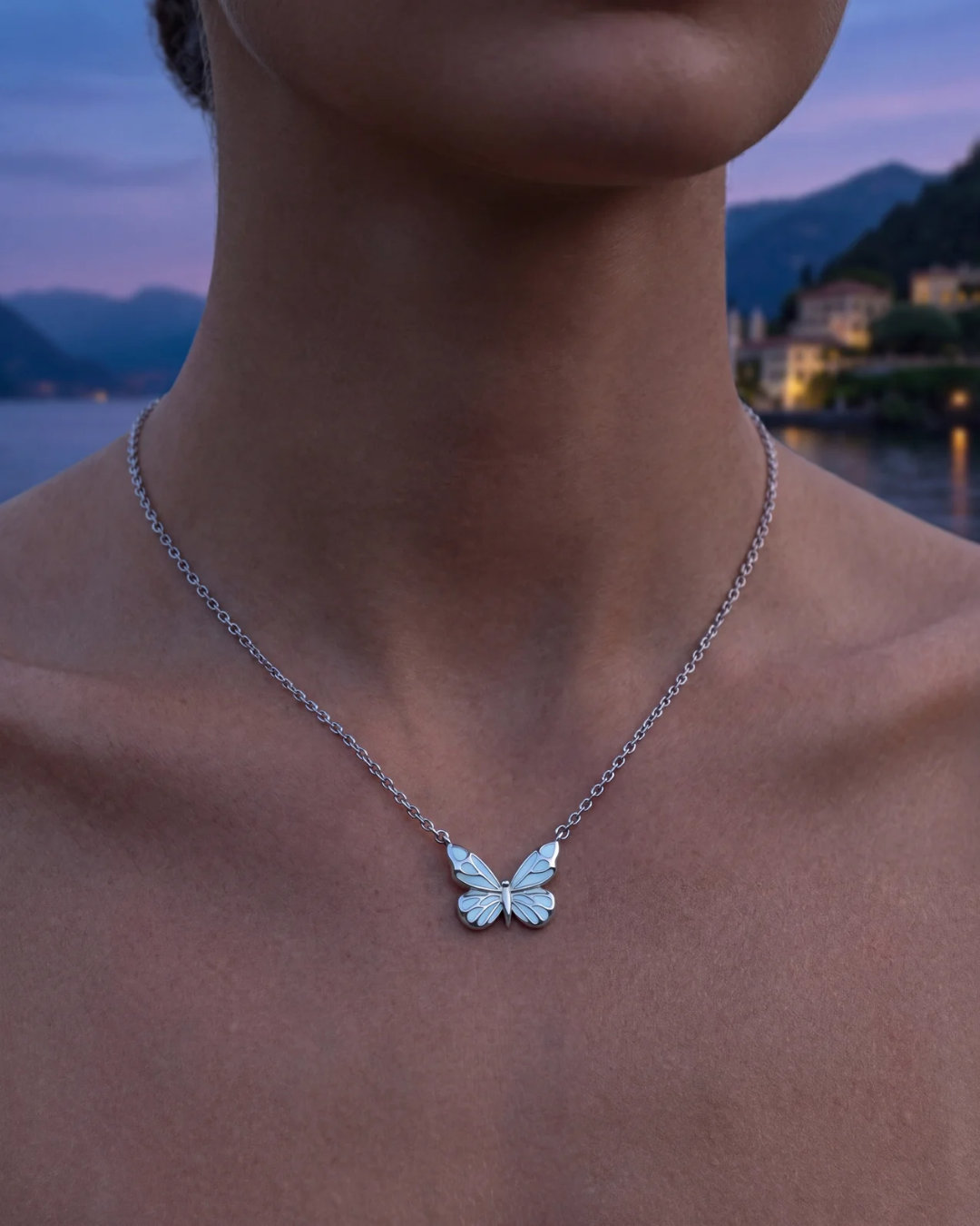 Butterfly Necklace I 925 Silver 5