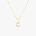 Pearl Initial Necklace 11