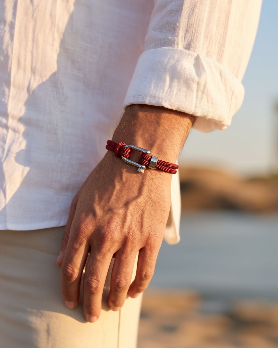Cabo Rope Bracelet | Burgundy 2