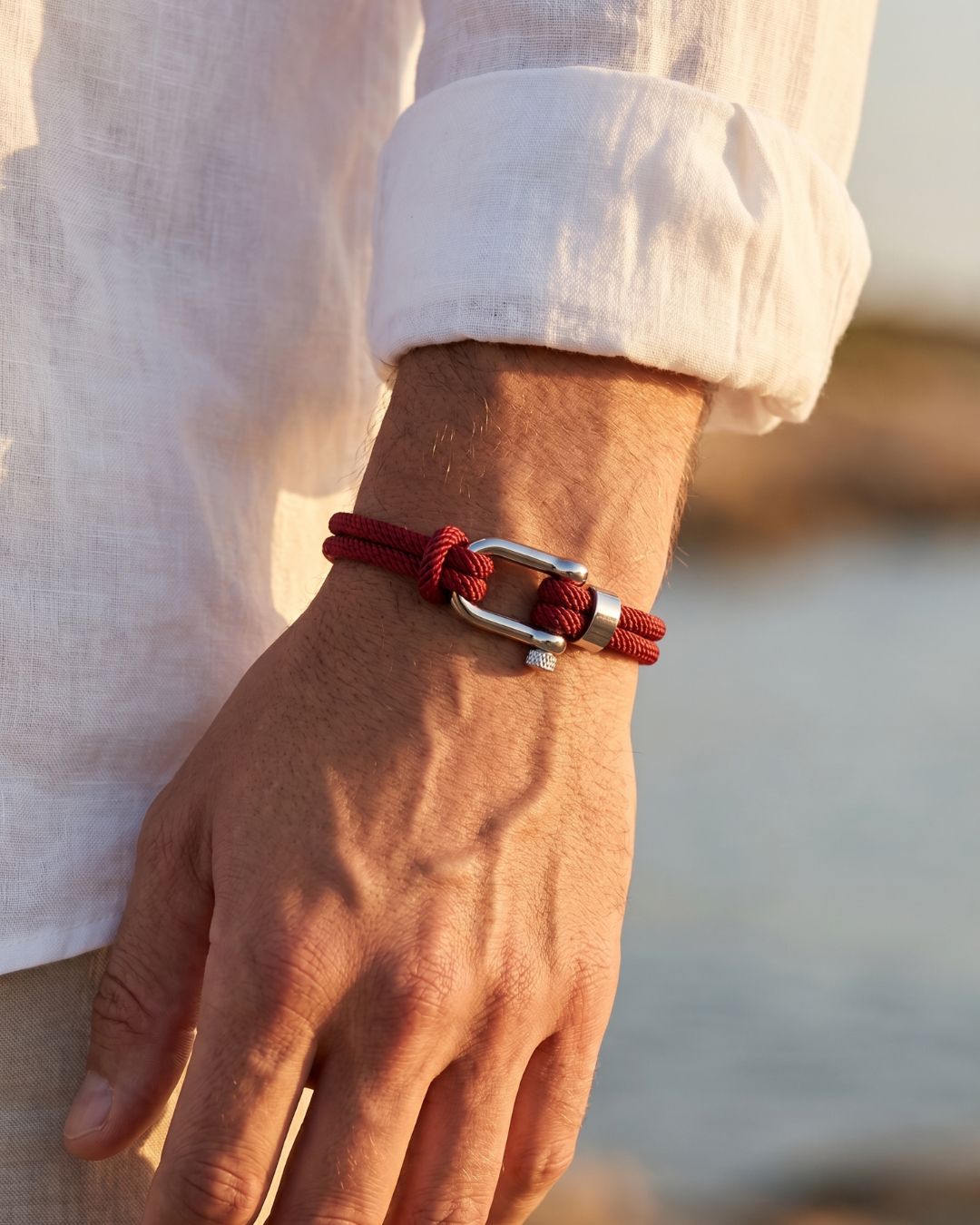 Cabo Rope Bracelet | Burgundy 3