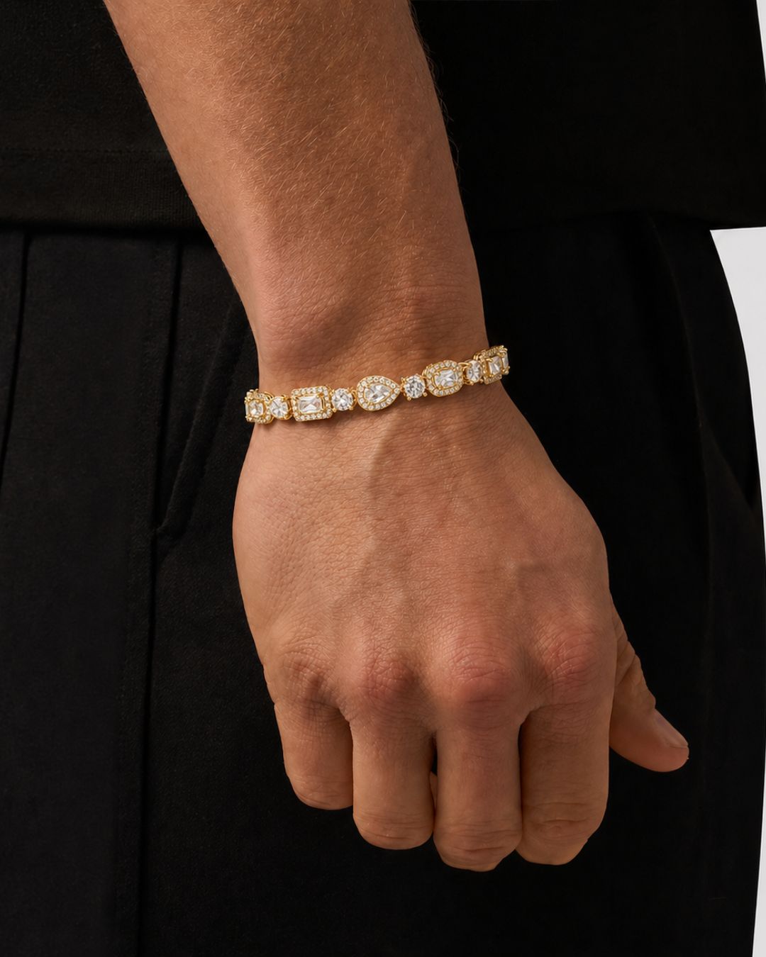 Celeste Zirconia Tennis Bracelet | Gold 2