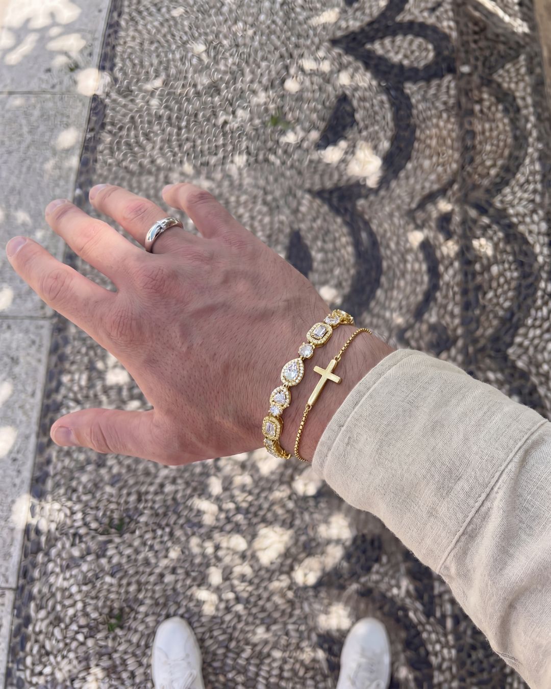 Celeste Zirconia Tennis Bracelet | Gold 5