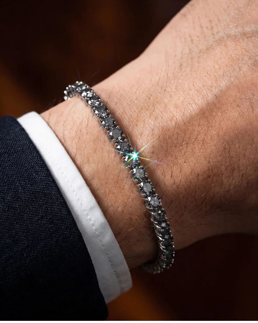 Cendre Éclat Bracelet | Grey Moissanite 4