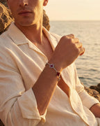 Charm Bracelet | Burgundy Red Silver 3