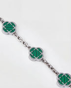 Charm Bracelet | Malachite Silver 5