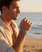 Charm Bracelet | Malachite Silver 6