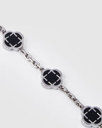 Charm Bracelet | Onyx Black Silver 3
