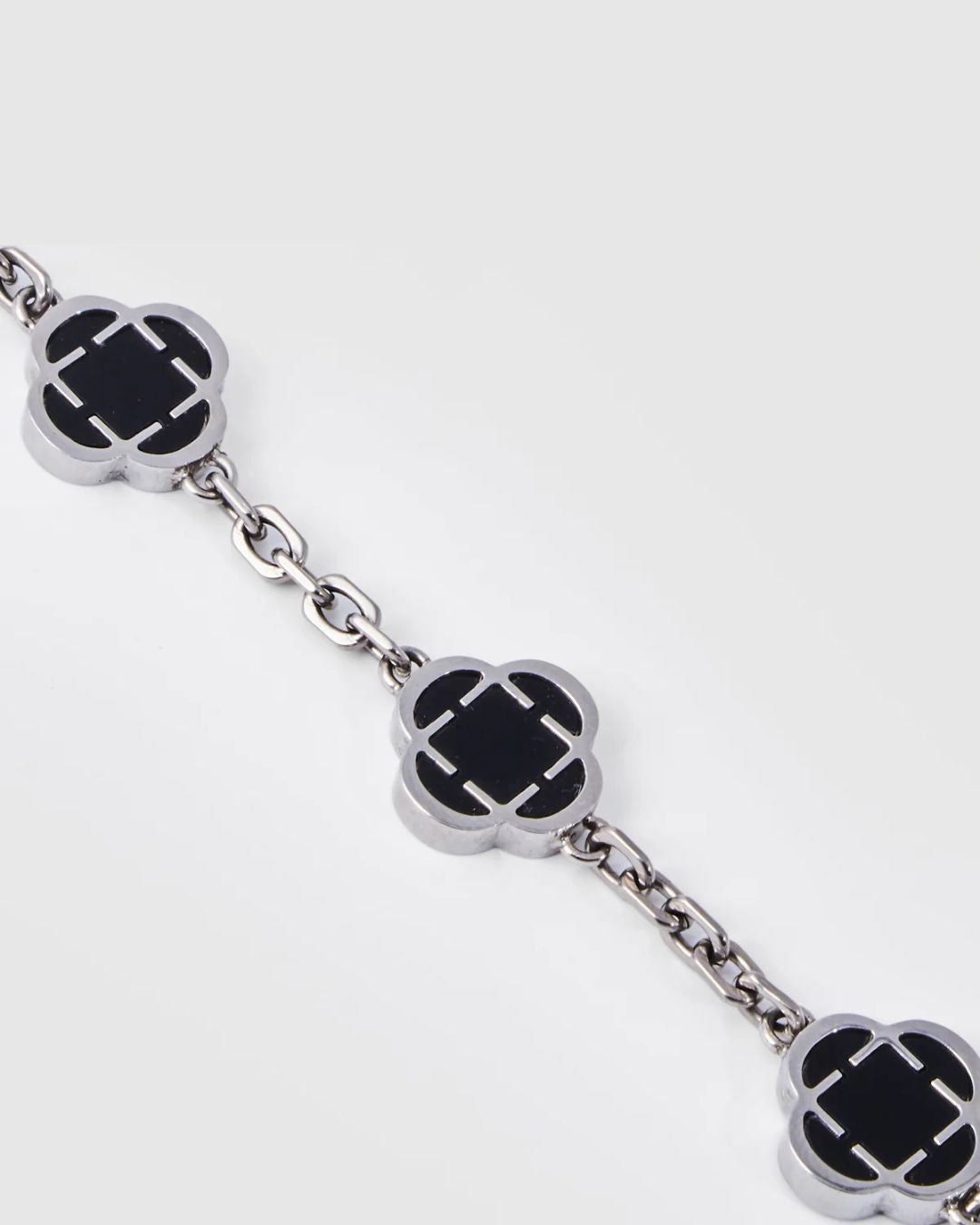 Charm Bracelet | Onyx Black Silver 3