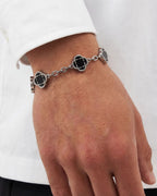 Charm Bracelet | Onyx Black Silver 2