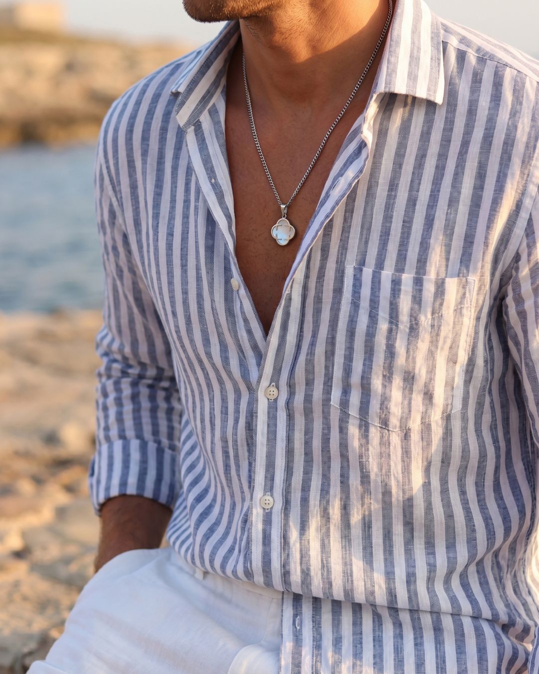 Charm Necklace | Nacre Silver 5